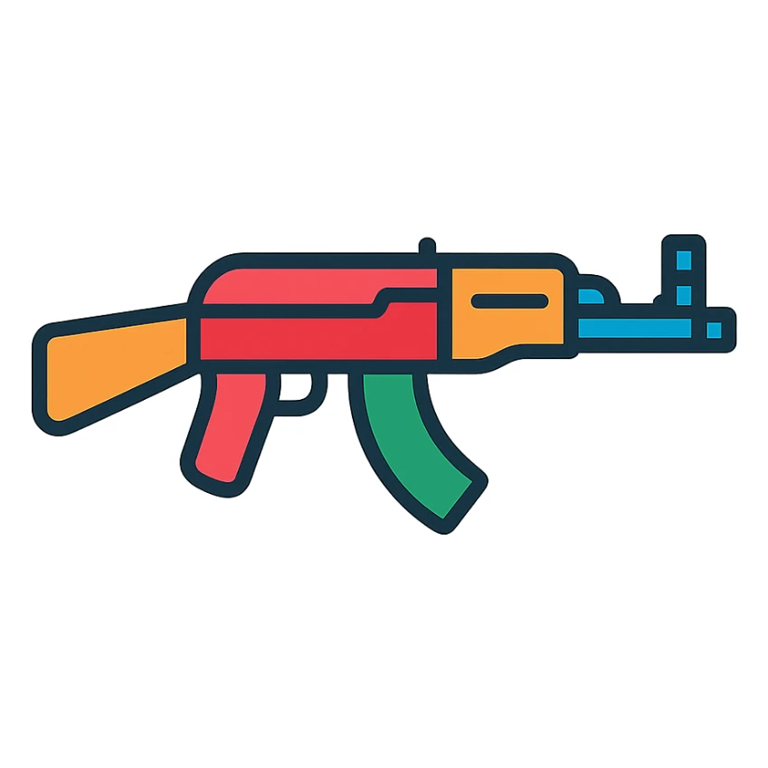 shortened Kalashnikov sticker