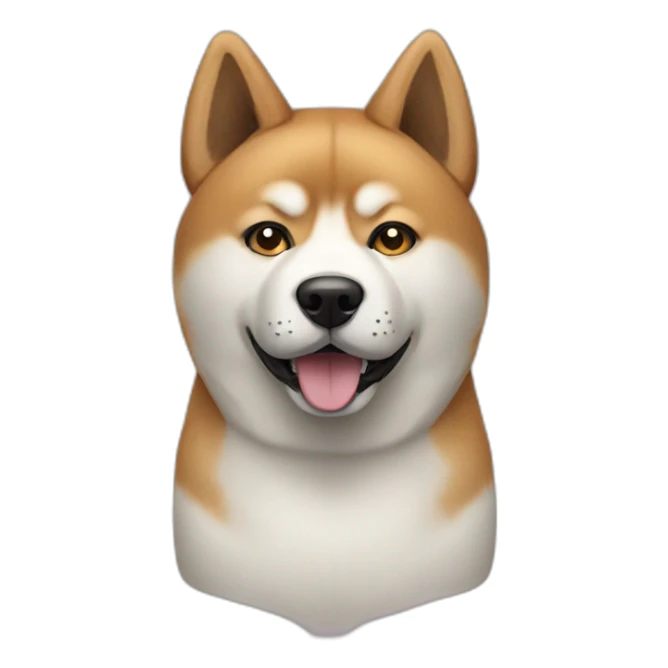 an akita inu dog sticker