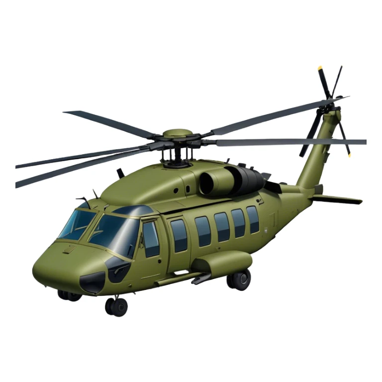 Sikorsky UH-60 Black Hawk - Sikorsky (Model Year: 2022) (Iconic colour: Olive green) sticker
