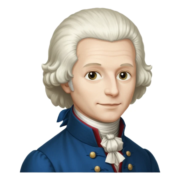 Maximilian Robespierre as depicted in the anonymous painting of the Musée Carnavalet sticker