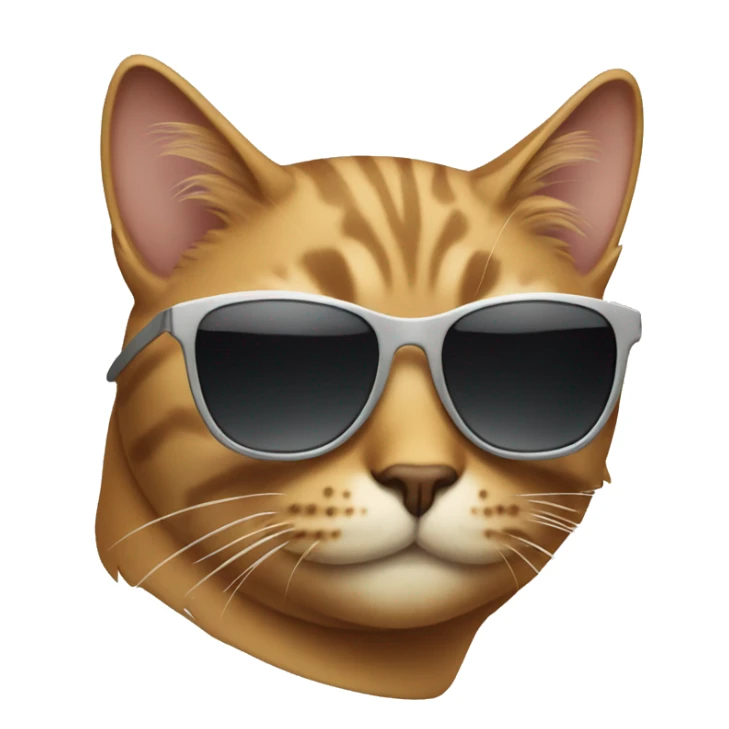 Cat with sunglasses sticker