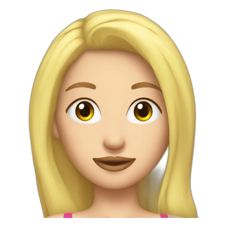 Sexy soft-fit Caucasian woman bikini (beach body) bed sticker