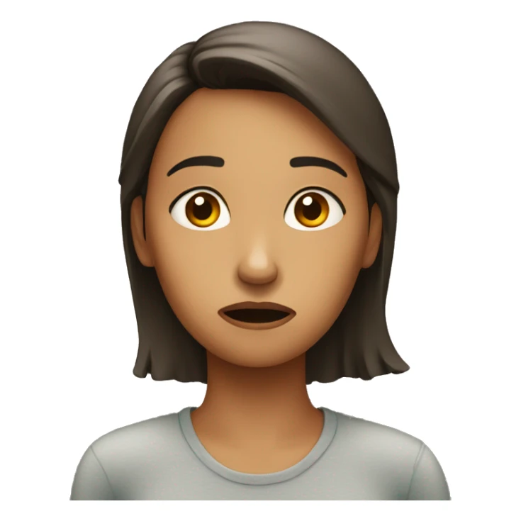 A worried woman  sticker