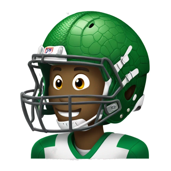 Alligator football player  sticker