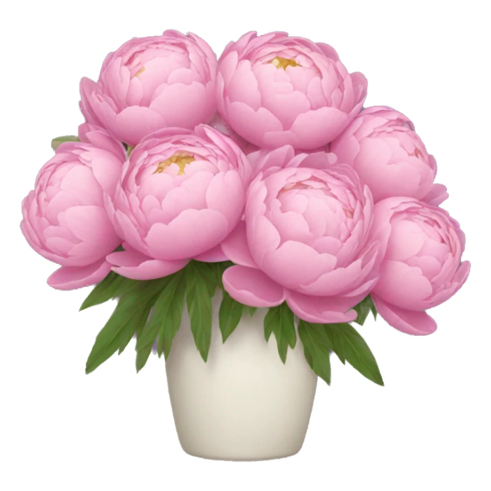 Peonies bouquet sticker