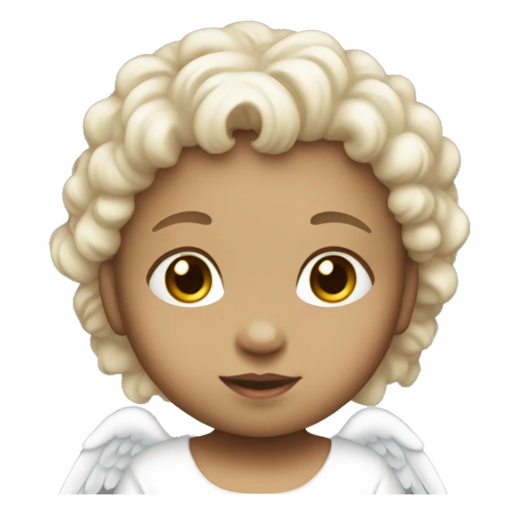 a angel white small baby girl  sticker