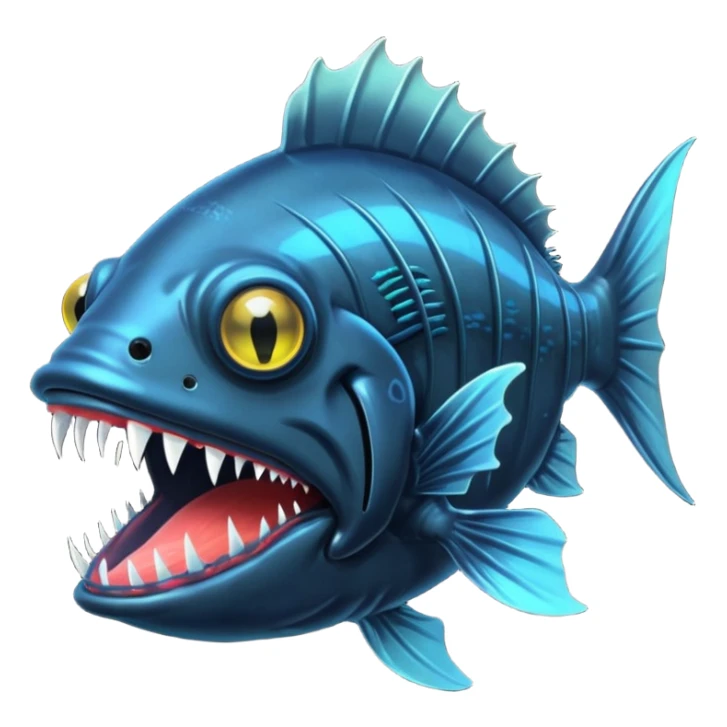 Angler Fish – Large mouth with sharp teeth and light lure sticker