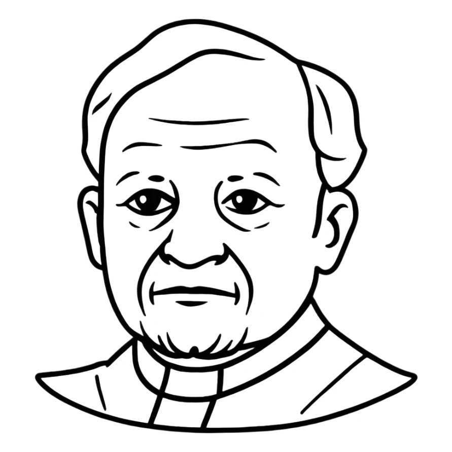 portrait of Hans Jonas, German philosopher sticker