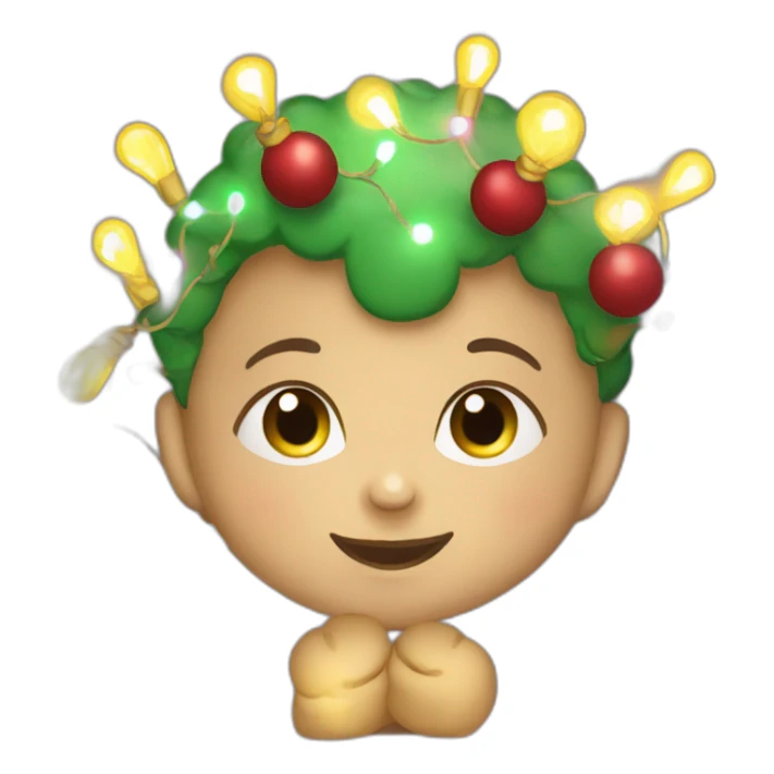 Babycakes with Christmas lights sticker