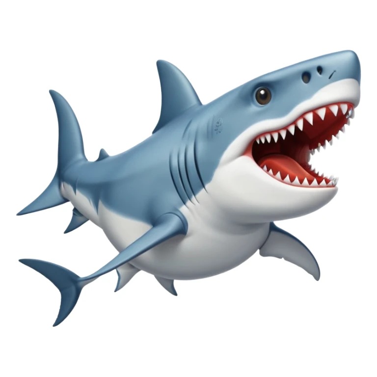 shark with tyrannosaurus rex body sticker
