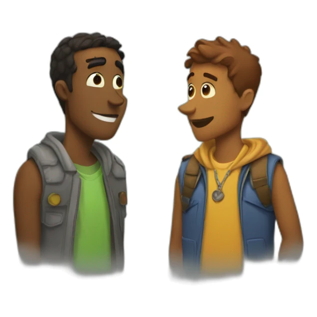 Ya bois scooby and scrappy sticker