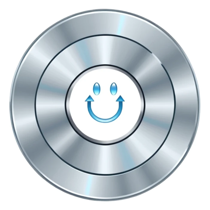 diamond CD emoji in minimalist style with a scratch sticker