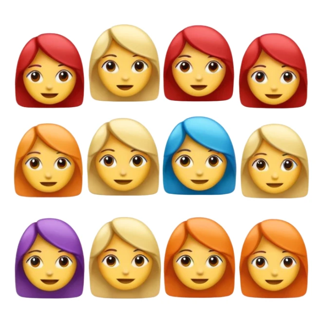 Emojis femininos sticker