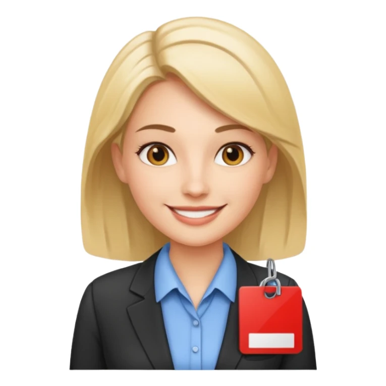 Feeling relaxed and happy at office for woman  sticker