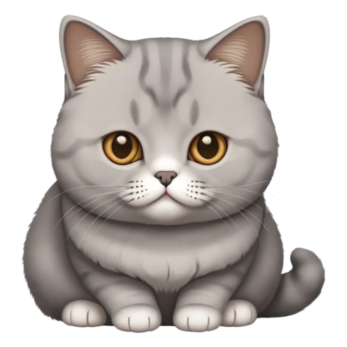 British Shorthair Grey to Light Brown sticker