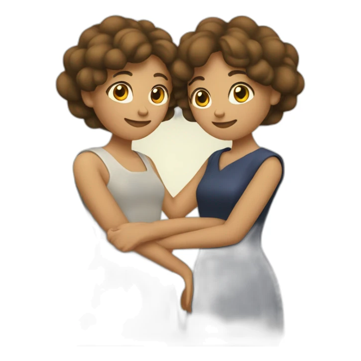 Deux femme qui s'embrasse sticker