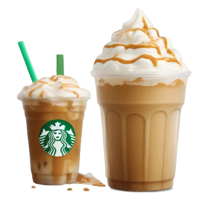 Starbucks frappe with salted caramel  sticker