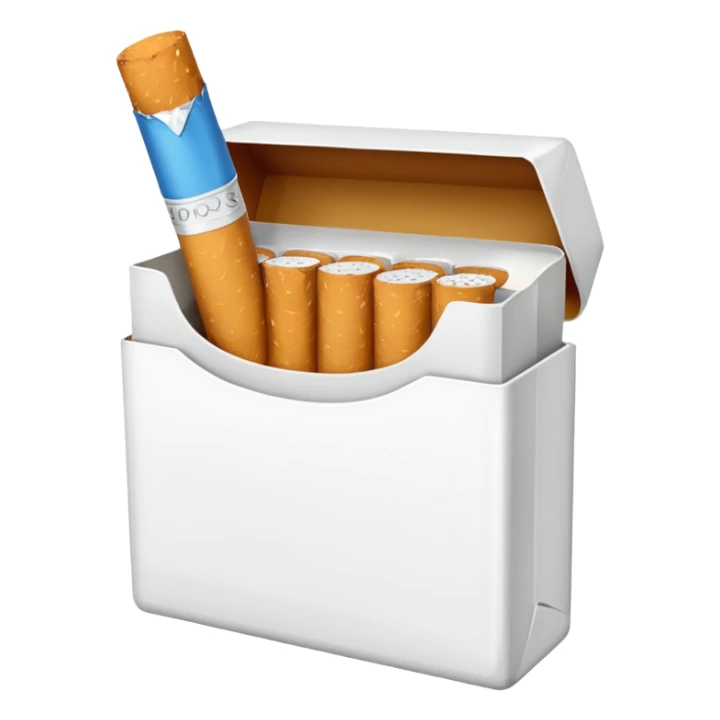 unopened pack of cigarettes, without any markings sticker