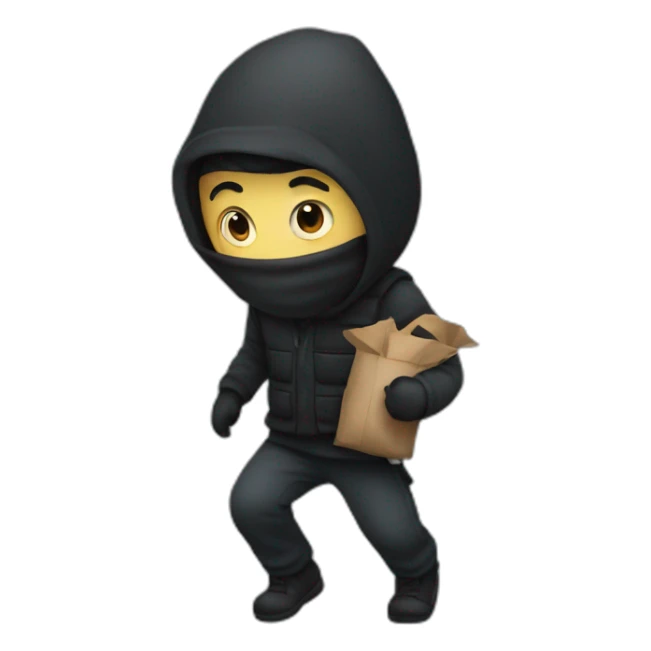 A thief who is carrying people’s emotions  sticker