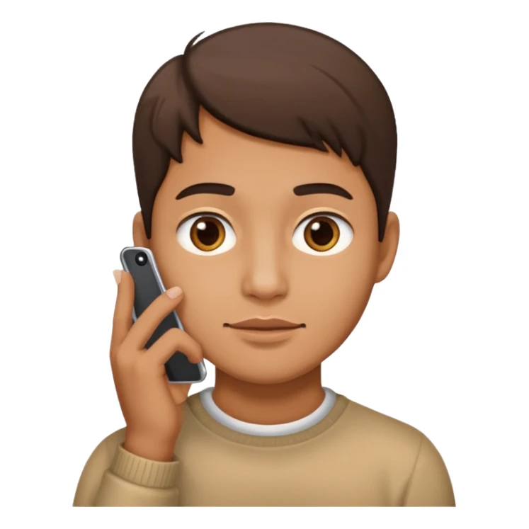 iphone under the chin sticker