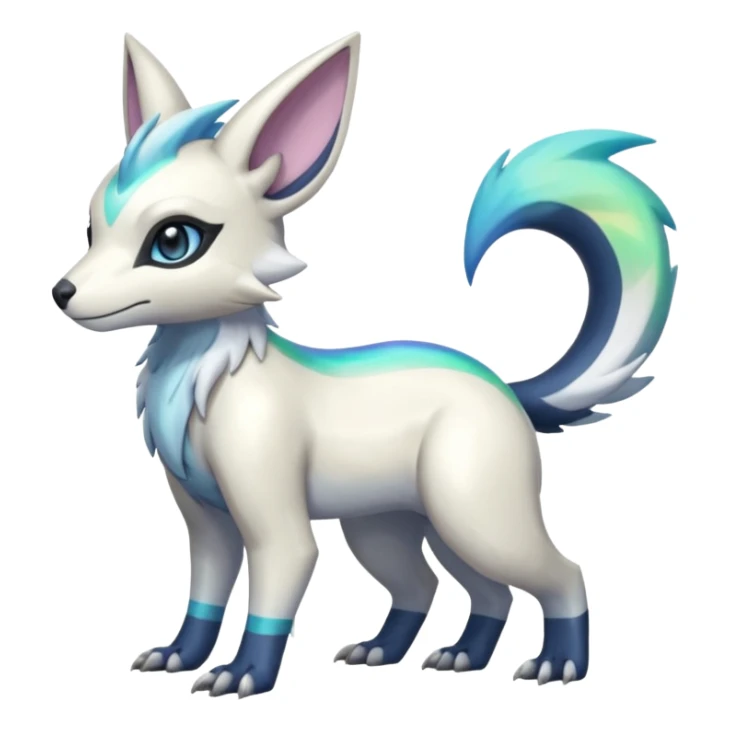 Shiny Iridescent Linoone-Absol-Trico-Hybrid (Full body) sticker