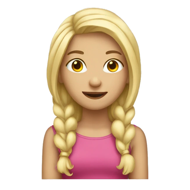 blonde girl air sticker