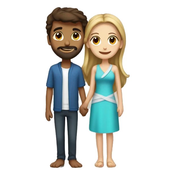 Infinity sign with a Arab guy and a brunette white girl hugging each other  sticker