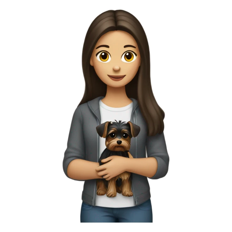 brunette girl with biver-york sticker