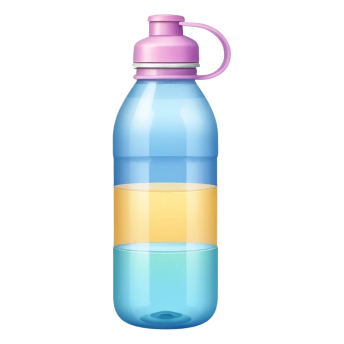 Colorful shiny pastel water bottle sticker