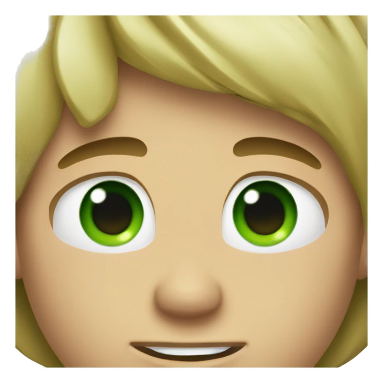 guy with dirty blonde hair and green eyes sticker