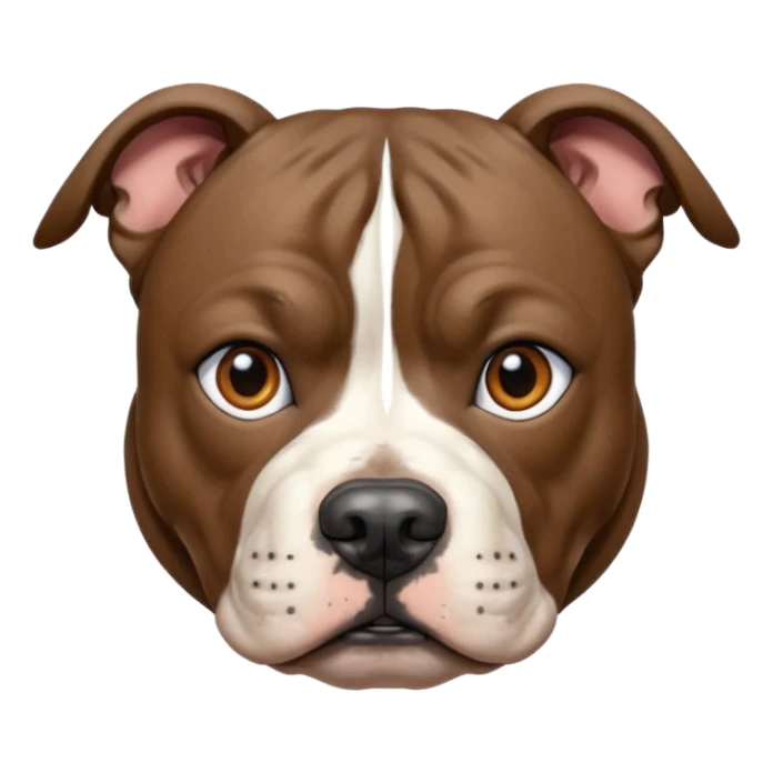 brindle staffordshire bull terrier head sticker