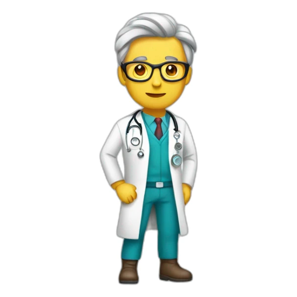 superhéroe de cuerpo entero doctor descubrimiento sticker