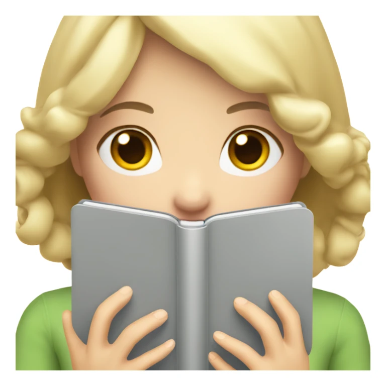 Apple grey ipad in girls hands (blond) sticker