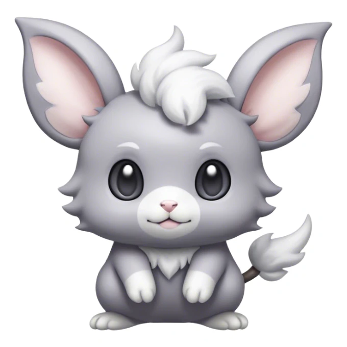 Minccino-Espurr-Cinccino-creature-hybrid sticker