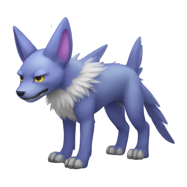 Full body Digimon on four legs sticker