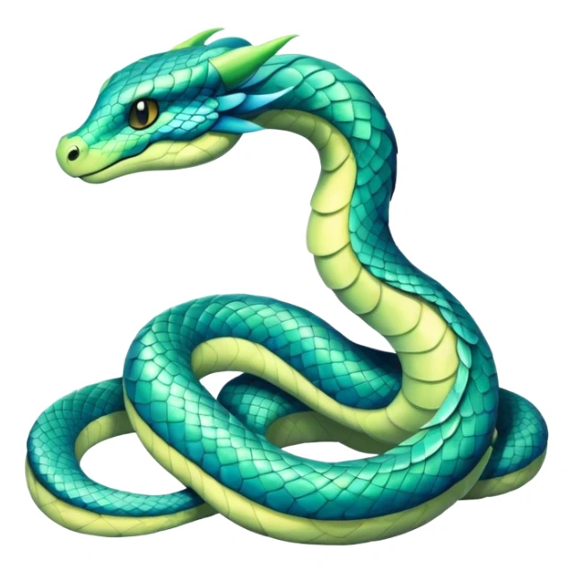 Seviper-Dragonair-hybrid, full body, sticker