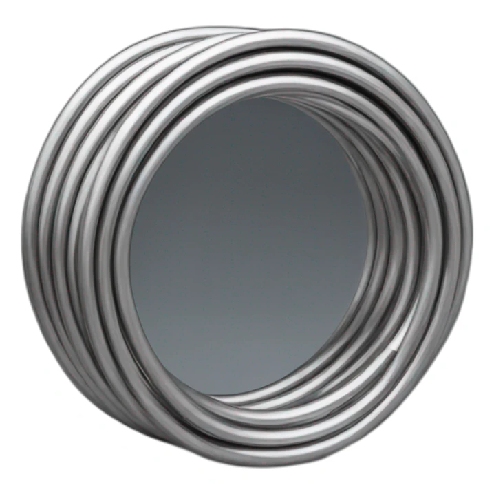 Stainless steel tube in coil sticker