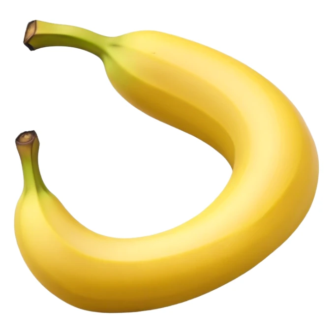 peeled banana with yellow flesh and white interior sticker