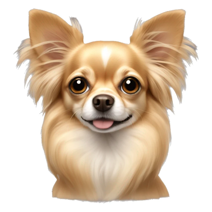 long hair chihuahua with floppy ears sticker