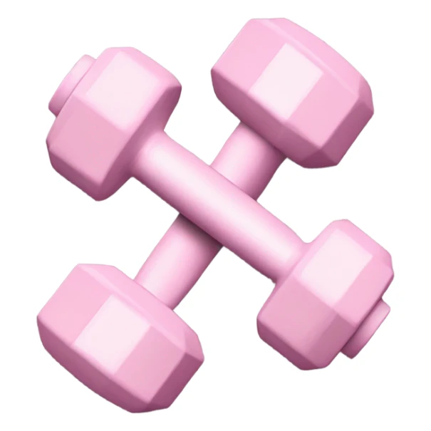 pale pink dumbells  sticker