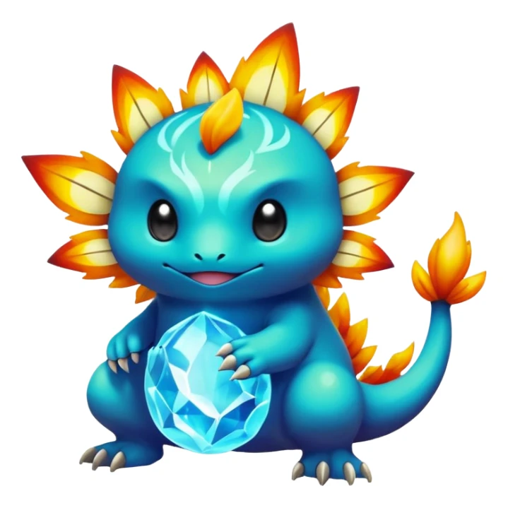 Elemental magical natural Pokémon-Fakémon-creature sticker