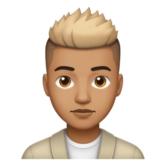 man with a burst fade haircut sticker