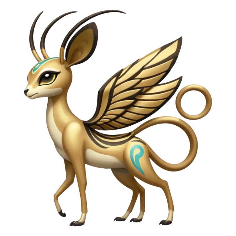 Ancient Shiny Glossy Legendary Egyptian Exotic Colorful Tropical Meloetta-Venom-Heliolisk-Helioptile-fusion, full body, tribal markings  sticker