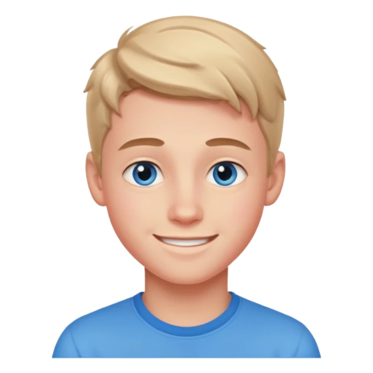 niño guapo adolescente de ojos azules sonriendo ENAMORADO sticker