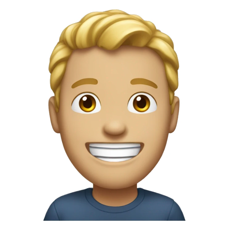 a white guy in mid 20 approx age 25 is laughing sticker