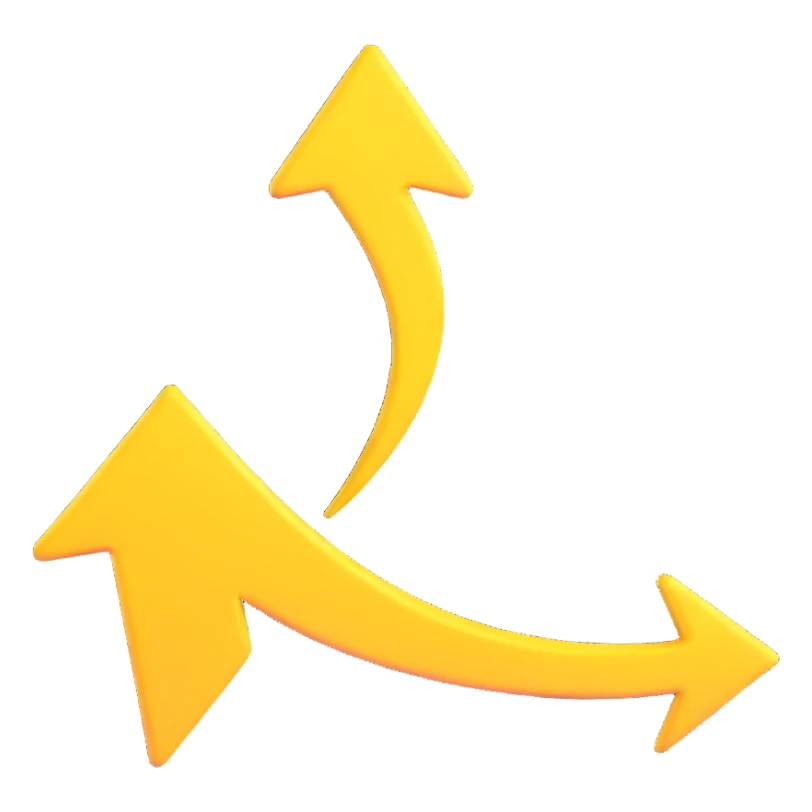 logo inspired by Amazon with a yellow curved arrow, no text sticker