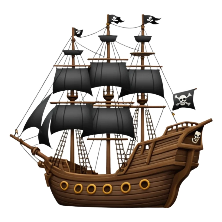 Crea un emoji di un timone di una nave pirata sticker