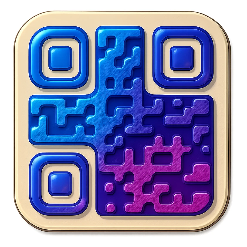 qr code badge sticker