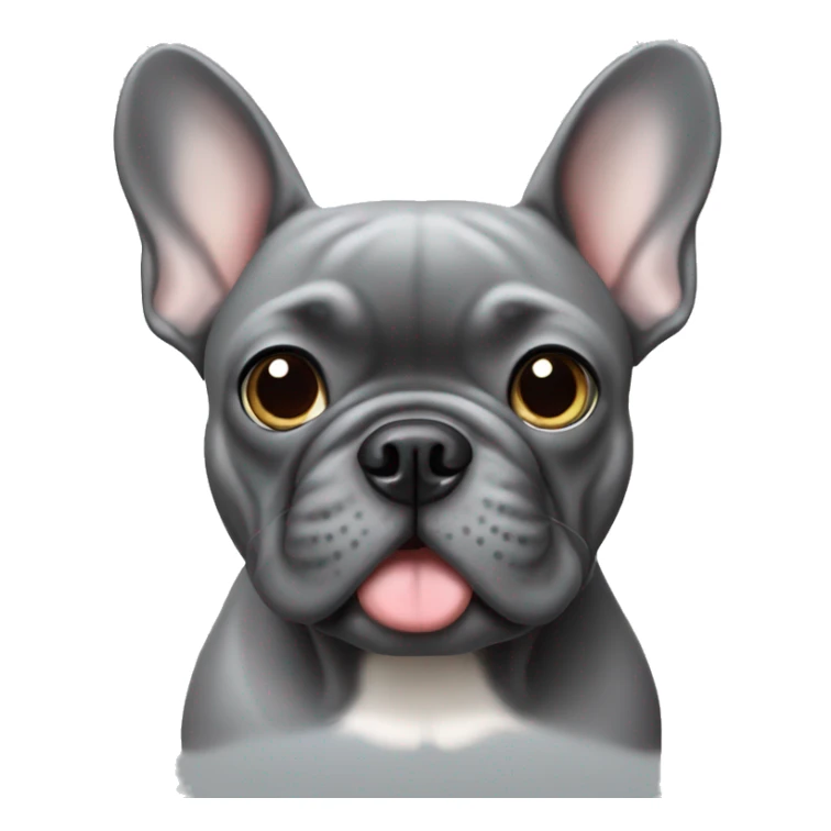 Grey French Bulldog sticker