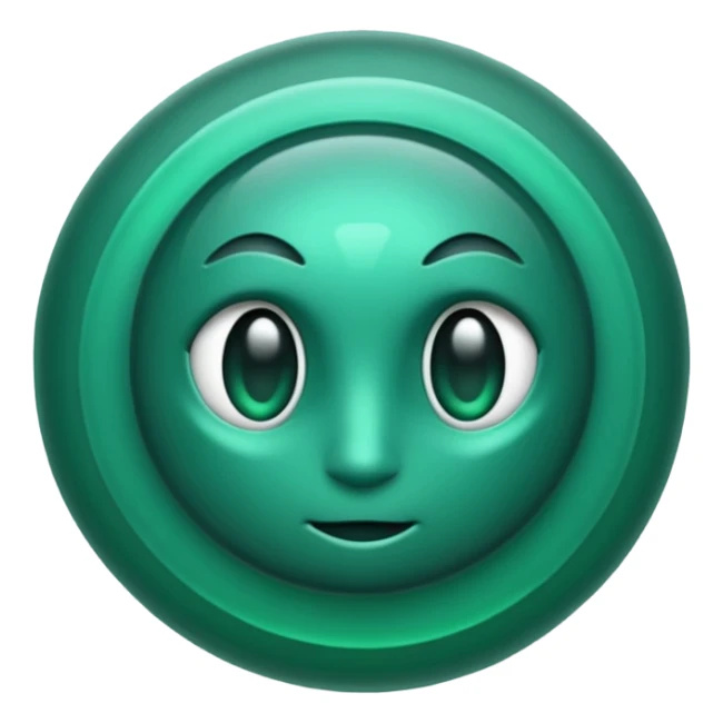 create for me pulsating emoji based on this 🫶, make it dark dark dark emerald with texture of actual emerald and pulsating from smaller to bigger sticker